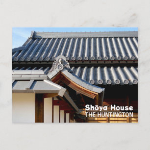 Postal Tejas del techo de la casa Shōya