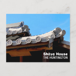 Postal Tejas del techo de la casa Shōya