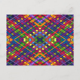 Postal Tejido Brillante