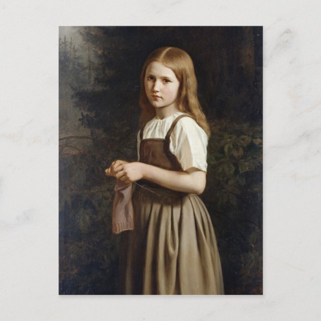 Postal Tejido chica, 1854 (Anverso)