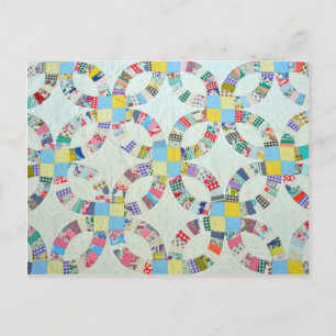 Postal Tejido colorido