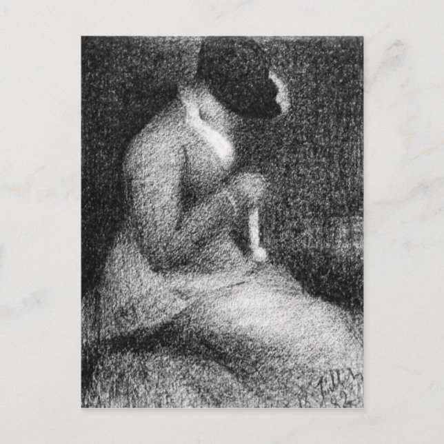 Postal Tejido de Georges Seurat (Anverso)