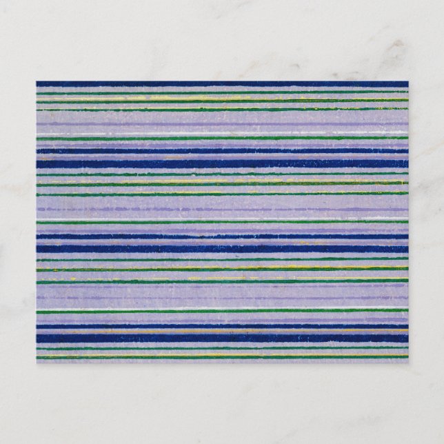 Postal Tejido de madera japonés a rayas (Anverso)