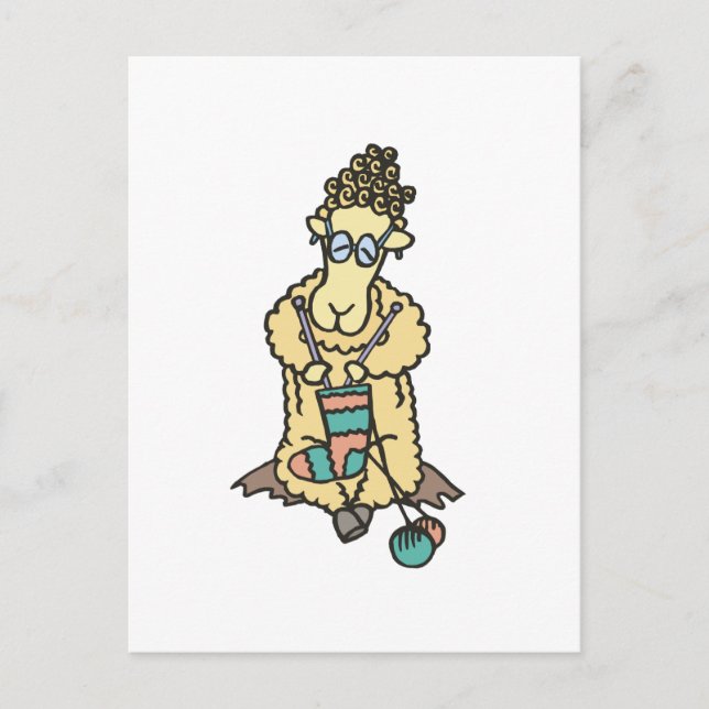 Postal Tejido de oveja (Anverso)