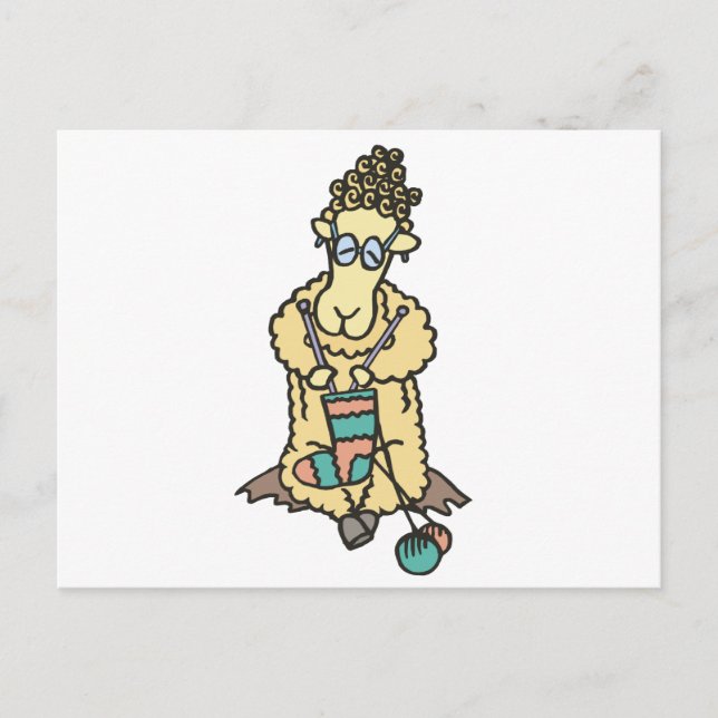 Postal Tejido de oveja (Anverso)