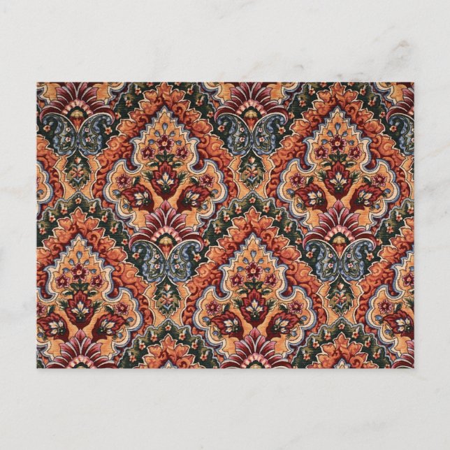 Postal Tejido de vintage enriquecido (Anverso)