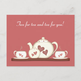 Postal Tejido romántico