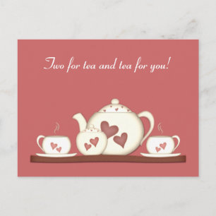 Postal Tejido romántico