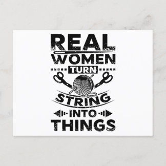 Postal Tejido Y Coser