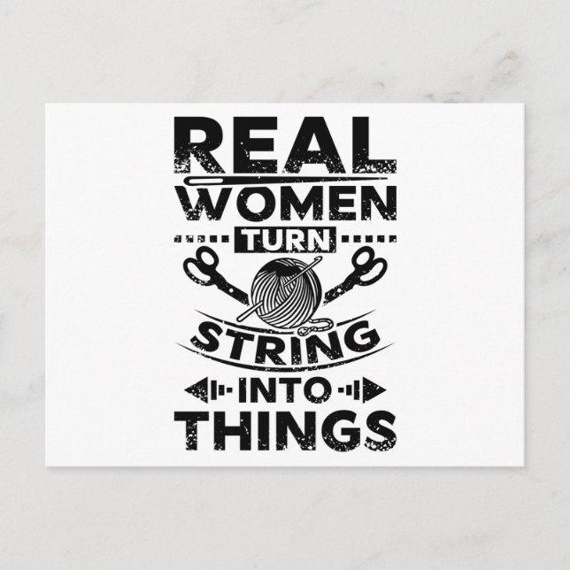 Postal Tejido Y Coser (Anverso)