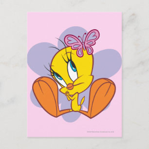 Postal Tejido y mariposa