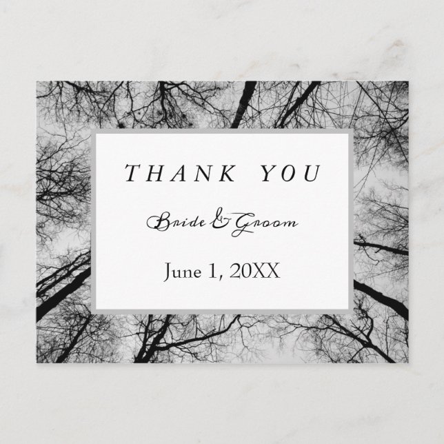 Postal Tejidos monocromáticos gracias (Anverso)