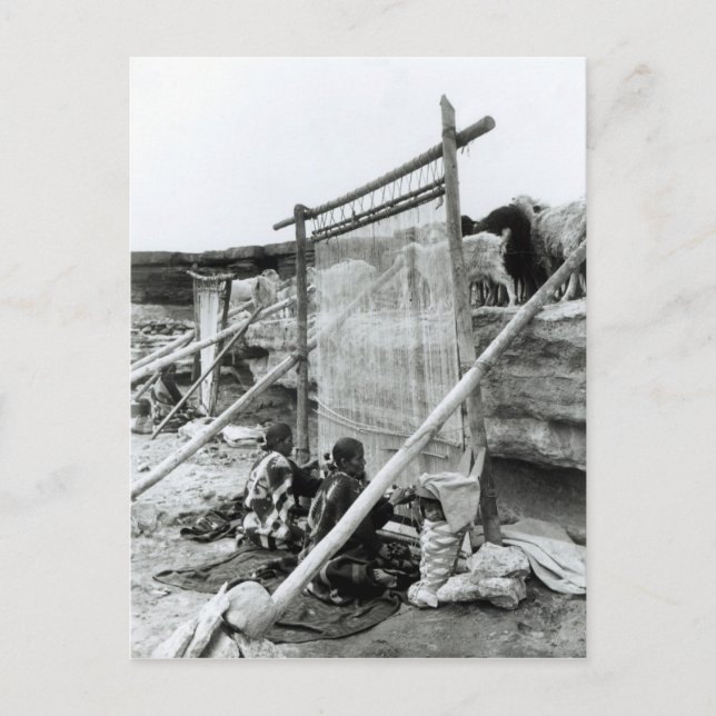 Postal Tejidos navajos, c.1914 (Anverso)