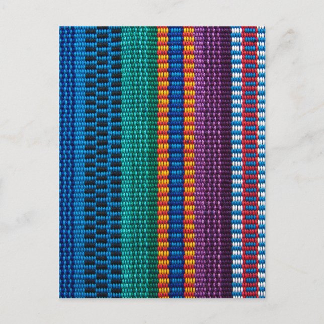 Postal Tejidos tradicionales de Guatemala (Anverso)