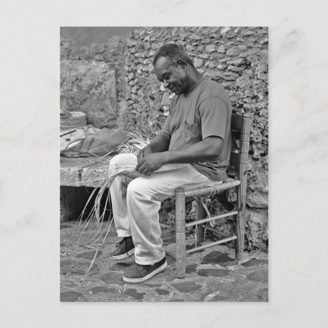 Postal Tejiendo (Anverso)