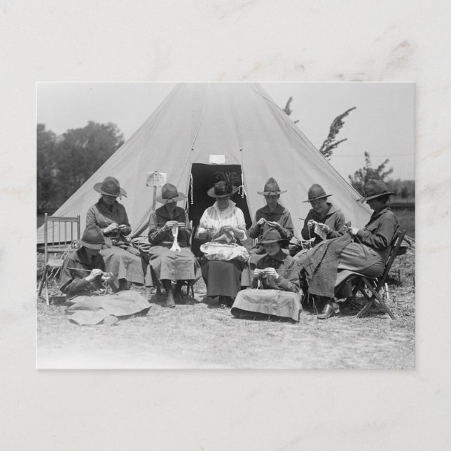 Postal Tejiendo por la causa: 1916 (Anverso)