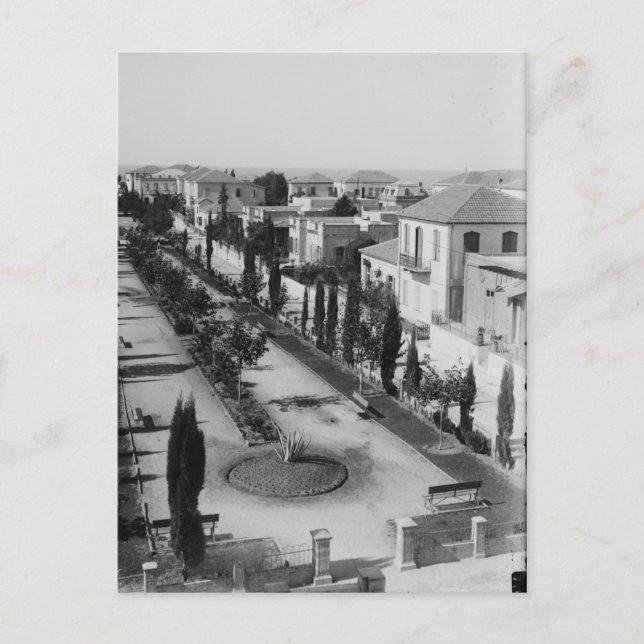 Postal Tel Aviv a comienzos del decenio de 1920 (Anverso)