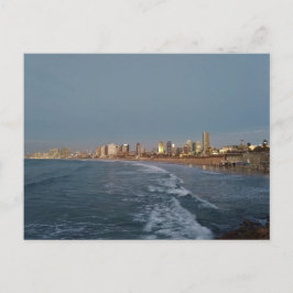 Postal Tel Aviv después de la puesta de sol, Israel