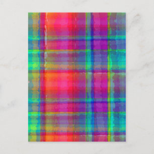 Postal Tela escocesa brillante