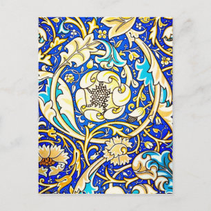 Postal Tela postales-vintage/moda-William Morris 20