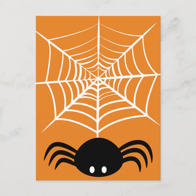 Postal Telaraña de Halloween (Anverso)