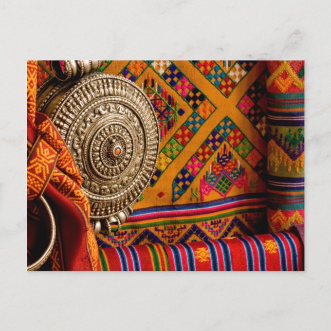 Postal Telas, Bután (Anverso)