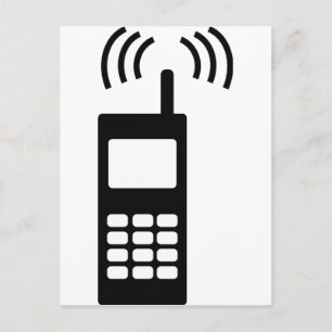 Postal teléfono celular celly mobil práctico