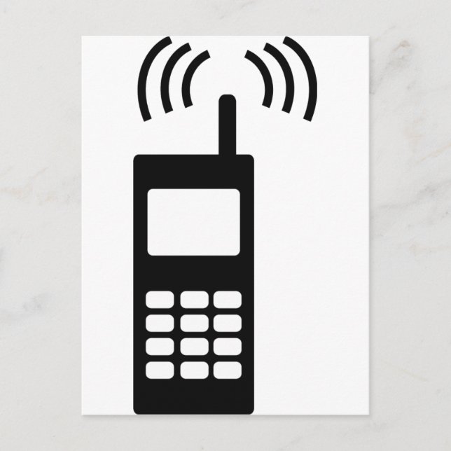 Postal teléfono celular celly mobil práctico (Anverso)