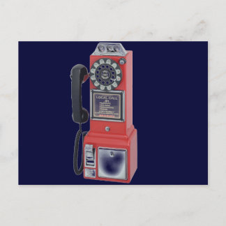 POSTAL TELÉFONO DE PAGO ROJO