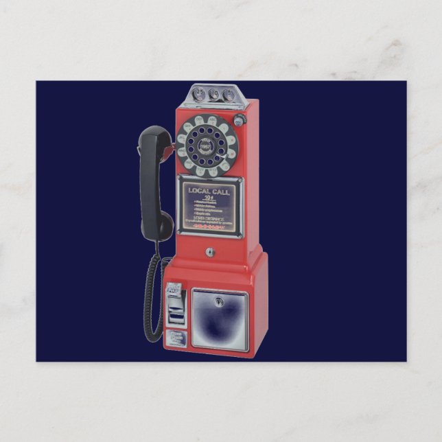 POSTAL TELÉFONO DE PAGO ROJO (Anverso)