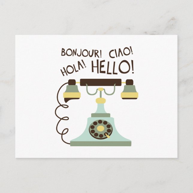 Postal Teléfono francés (Anverso)