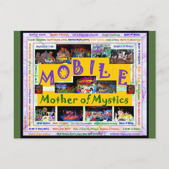 Postal Teléfono móvil: Madre de los místicos 2 (Anverso)