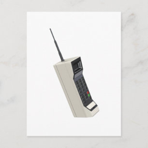 Postal Teléfono móvil móvil inalámbrico Vintage