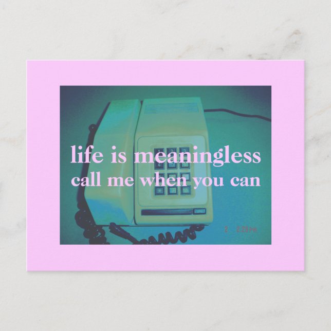 Postal teléfono residencial (Anverso)