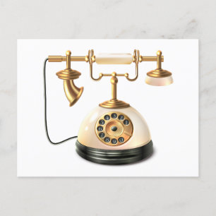 Postal Teléfono retro