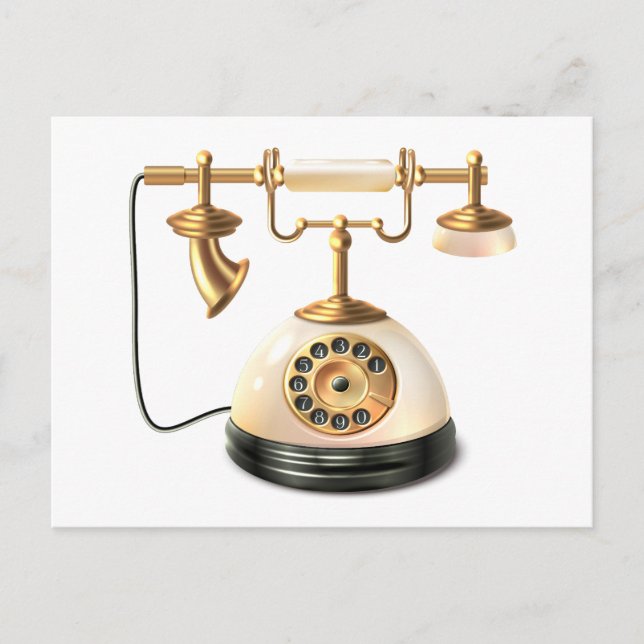 Postal Teléfono retro (Anverso)