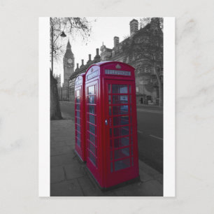 Postal Teléfono rojo de Londres