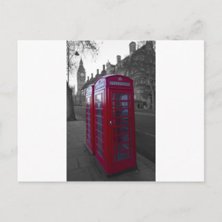 Postal Teléfono rojo de Londres