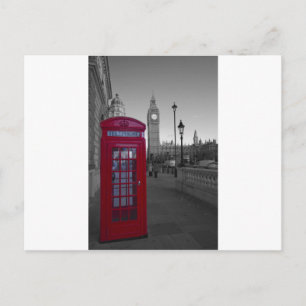 Postal Teléfono rojo de Londres