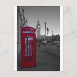Postal Teléfono rojo de Londres