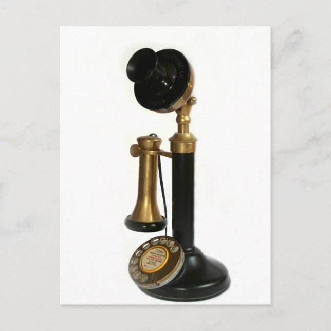 Postal Teléfono Vintage Candlestick (Anverso)