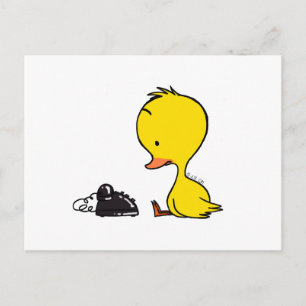Postal Teléfono y pato