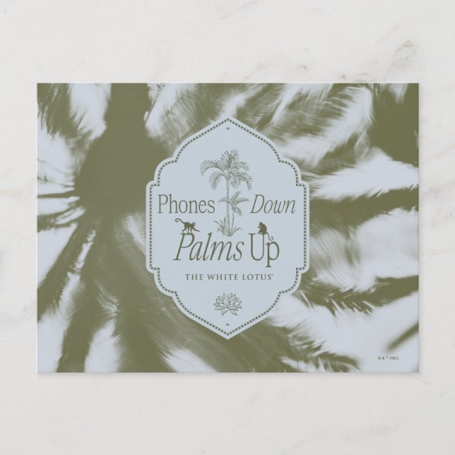 Postal Teléfonos abajo, palmas arriba - El Lotus blanco (Anverso)