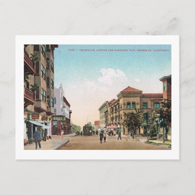 Postal Telegraph Ave., Berkeley, California Vintage (Anverso)