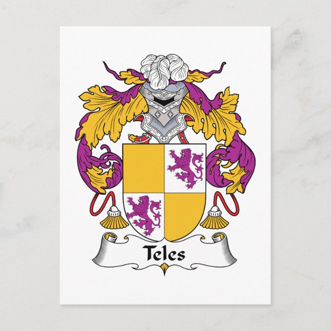 Postal Teles Family Crest (Anverso)