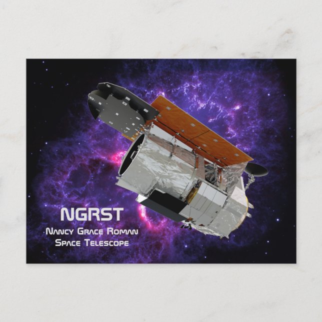 Postal Telescopio espacial romano de Nancy Grace (Anverso)