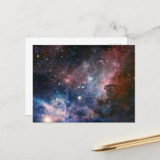 Postal Telescopio Hubble de la Nebulosa de la Carina Roja
