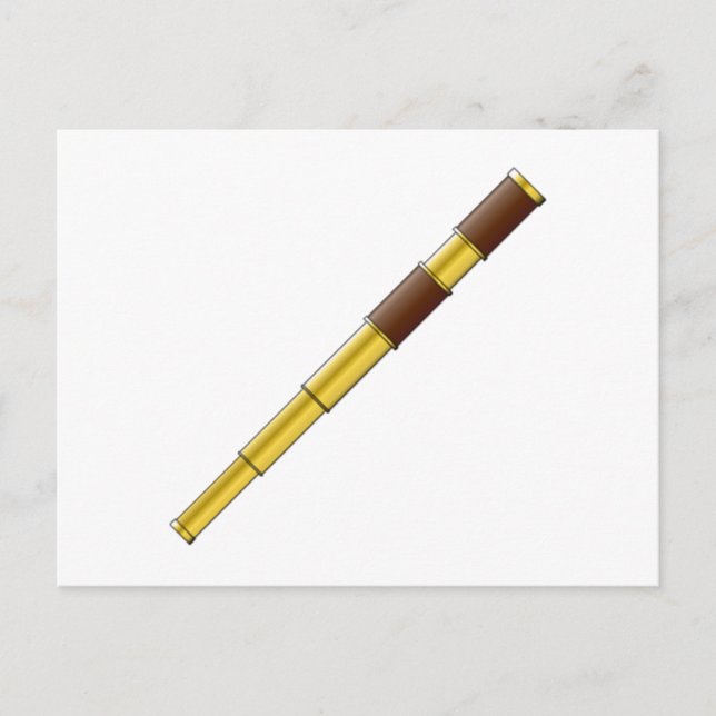 Postal Telescopio Pirata Spyglass (Anverso)