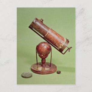 Postal Telescopio que pertenece a sir Isaac Newton 1671