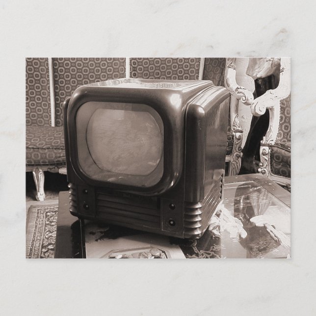 Postal Televisión antigua (Anverso)